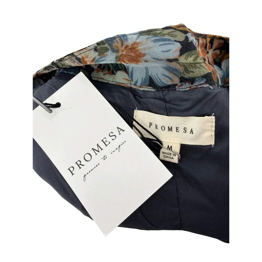 NWT Promesa Floral Chiffon Pleated Skort Size M Hidden Shorts Cottagecore Fall